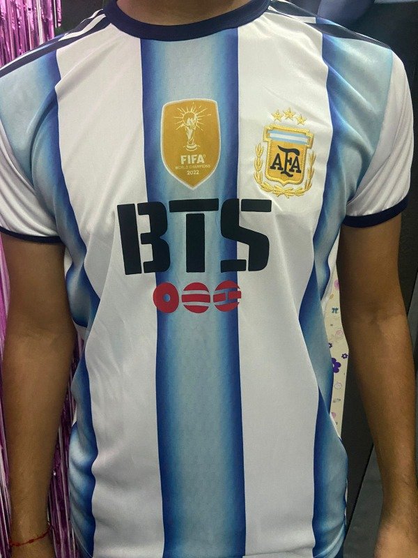 Producto - Camiseta Argentina BTS (Modelo Campeon del Mundo  )