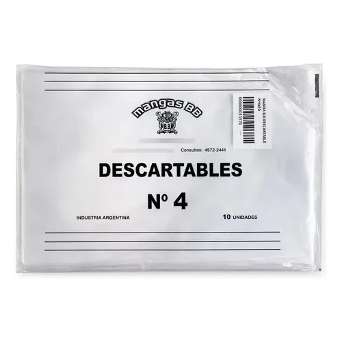 Producto - Manga Descartable N.4 X10