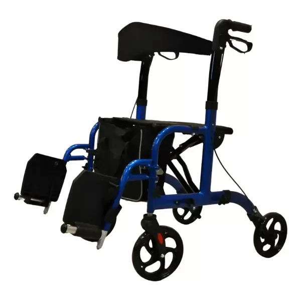 Producto - Andador Silla De Ruedas Convertible Plegable Bolso Asiento - 1