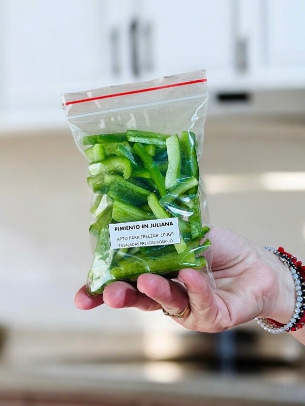 Producto - Pimiento verde juliana 100gr