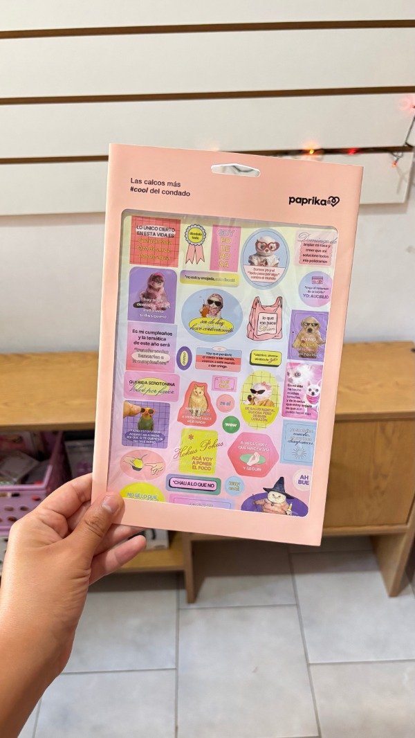 Producto - Plancha de stickers Shantilove