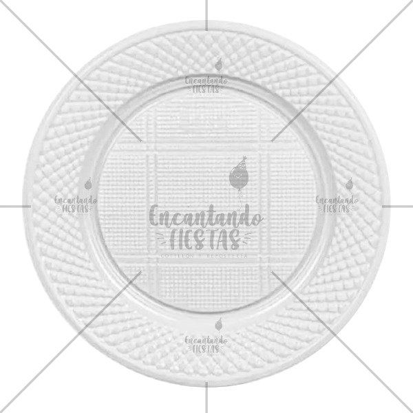 Producto - Platos Plásticos Descartables Blancos x10