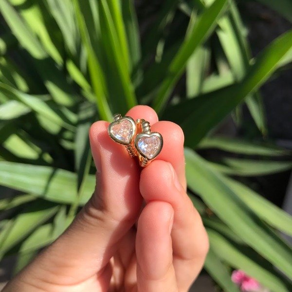 Producto - Aros Corazon con Cubic
