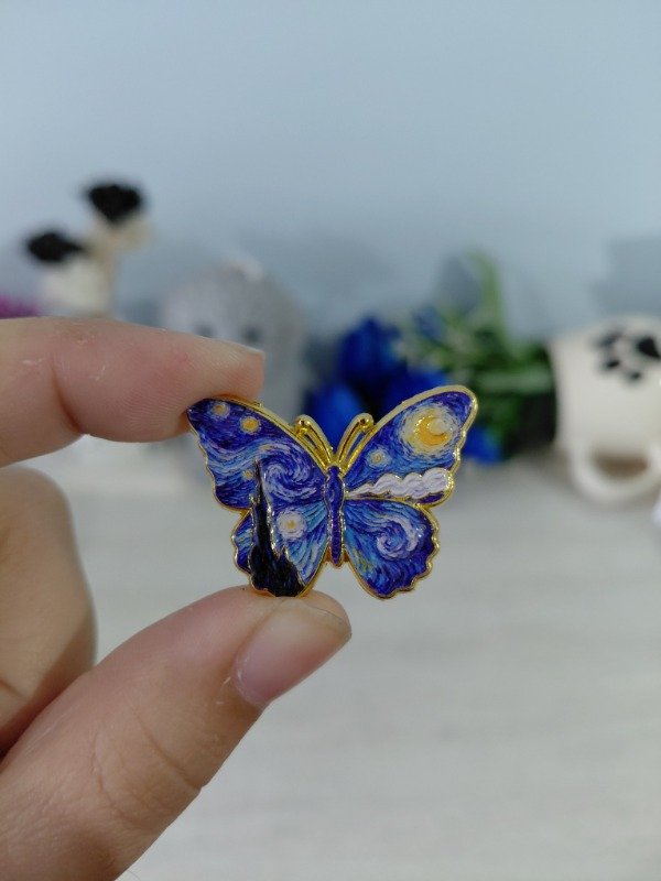 Producto - Pin metalizado - Mariposa artística #1262