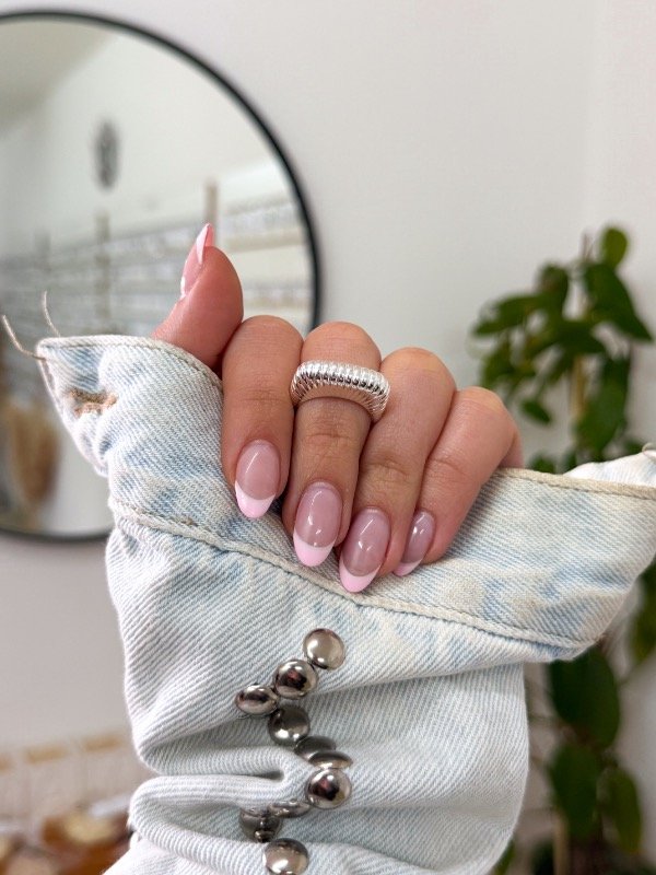 Producto - Anillo acero blanco cuadrado líneas - 0
