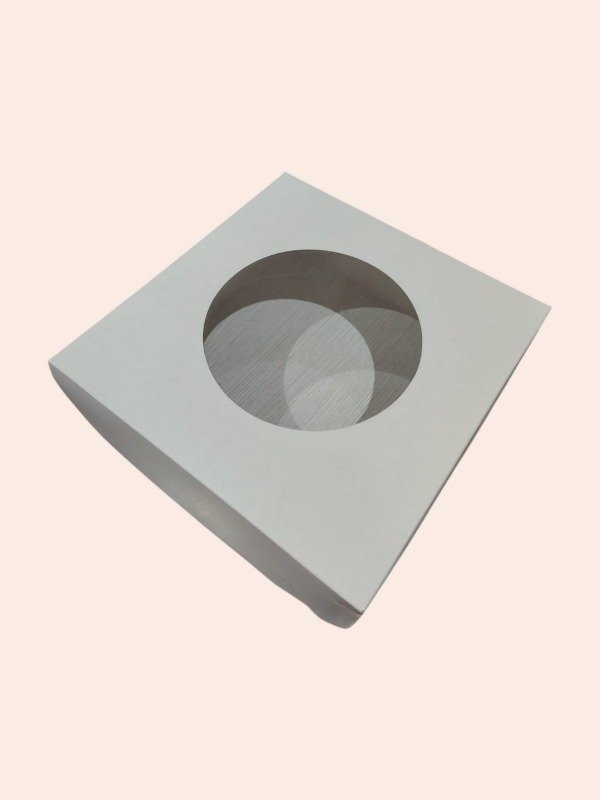 Producto - CAJA DESAYUNO MEDIANA BLANCA CON VISOR