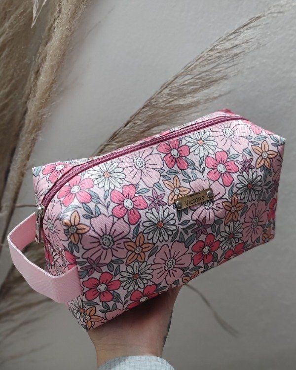 Producto - Neceser XL - flores rosa