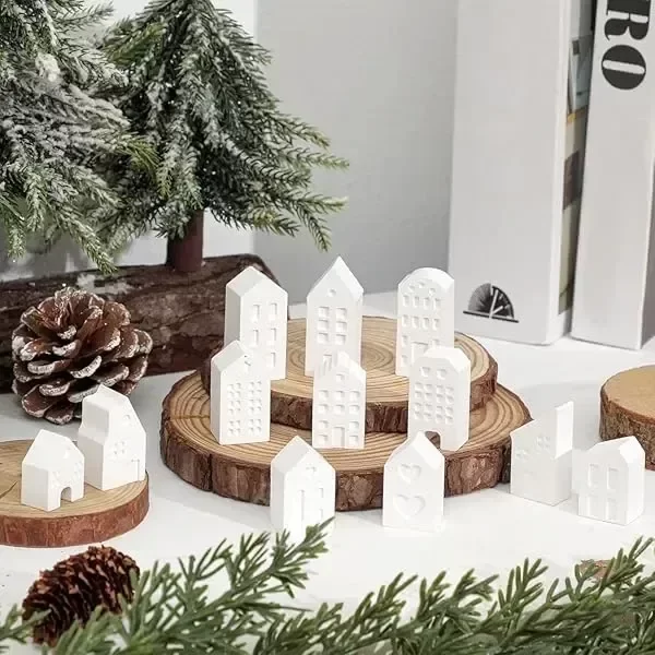 Producto - Molde silicona x12 mini casitas y edificios - 2
