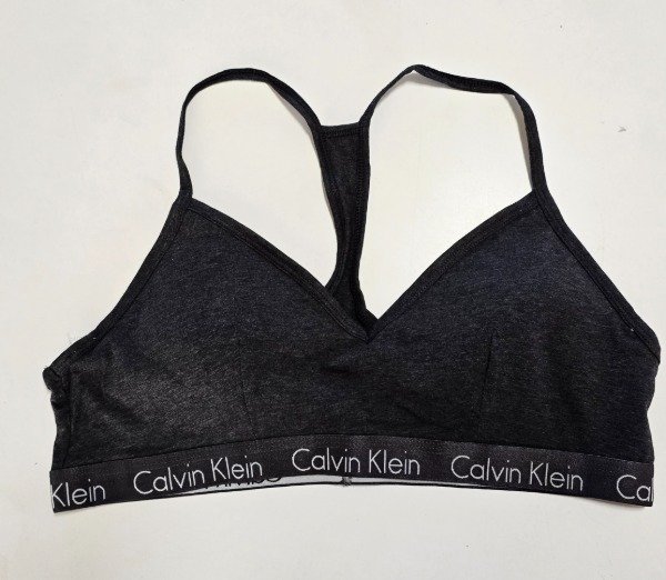 Corpiño Calvin klein talle xl gris oscuro