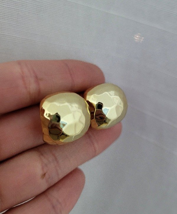 Producto - Aros semi argollas doradas Bijou