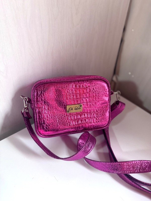 Producto - Bandolera Clásica Fucsia Combinada