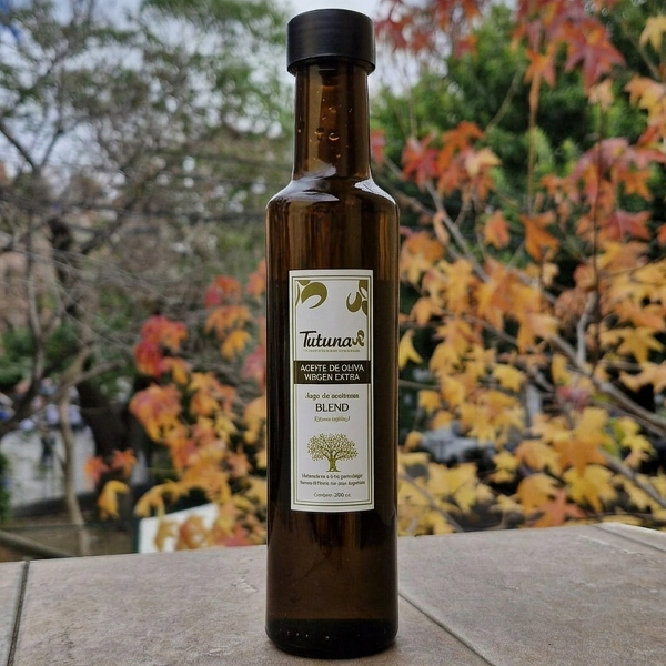 Producto - Jugo de Aceituna Virgen Extra, varietal Blend - 250cc [Tutuna]