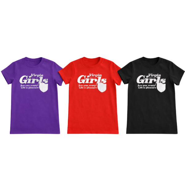 Producto - Remeras girl con estampado de nena (Pack por 3)