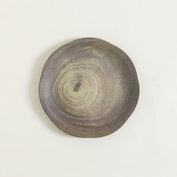 Producto - PLATO DE FIBRA DE BAMBOO SUMATRA SIMIL MADERA EXTERIOR GRIS 26 CM