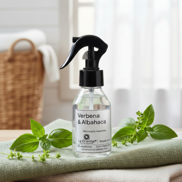 Producto - SPRAY TEXTIL AMBIENTE - Verbena y Albahaca