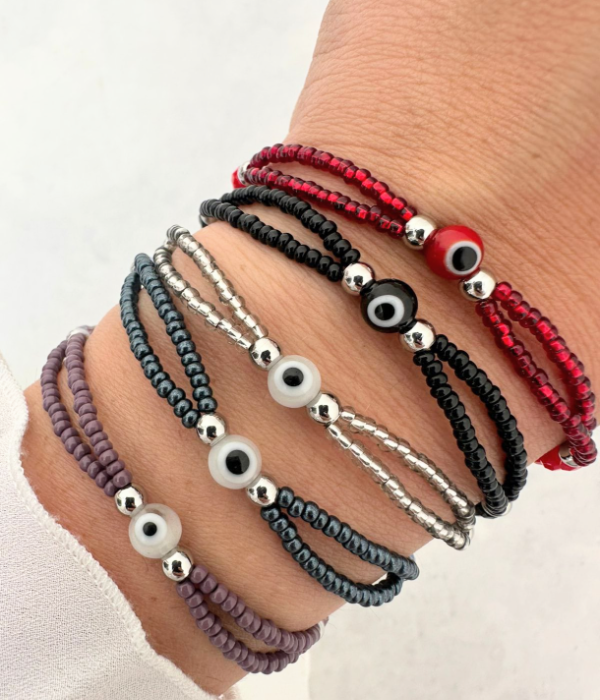 Producto - Pulsera doble ojos turco