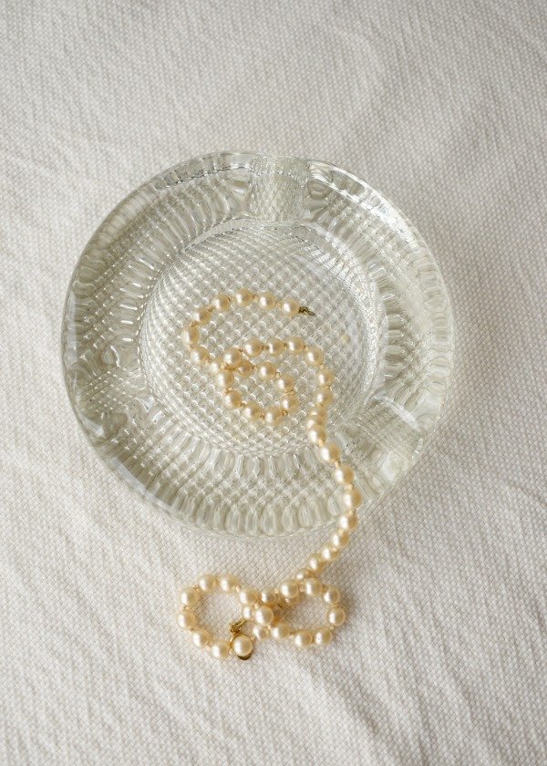 Producto - Cenicero de vidrio transparente vintage - 2