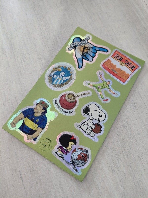 Producto - Planchitas de stickers - Argentina #002