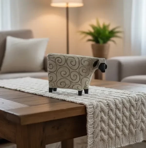 Producto - Oveja De Poliresina Largo 20 Cm (8516)