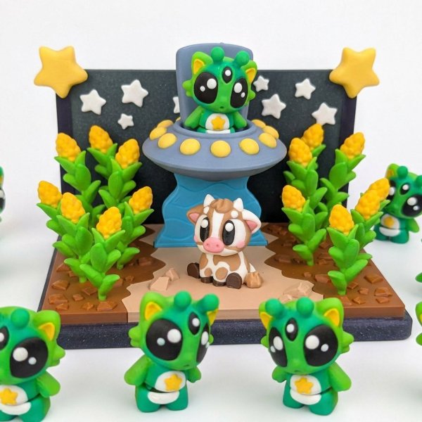 Producto - Gato Alienigena con Playset de Abducción - 0