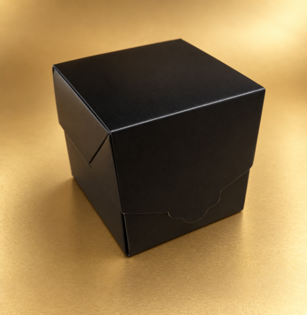 Producto - CAJA NEGRA TAPA BISAGRA COD.244 8X8X8 - 1