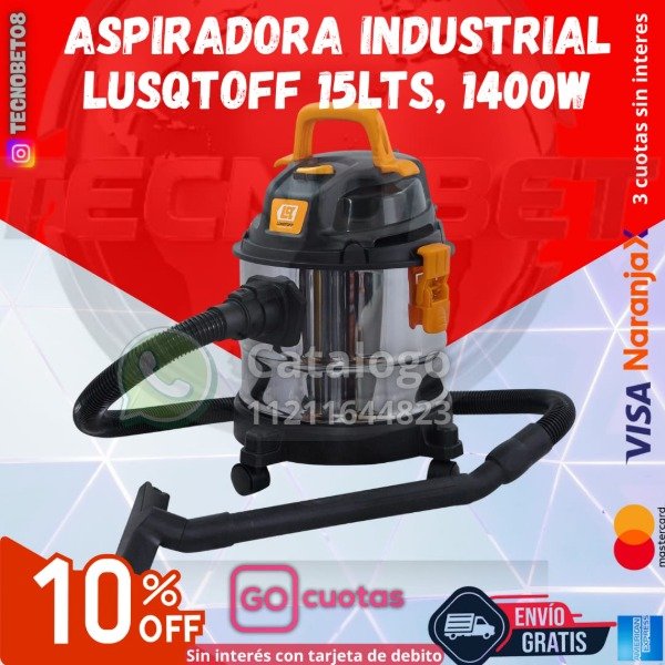 Producto - ASPIRADORA INDUSTRIAL LUSQTOFF 15LTS, 1400W