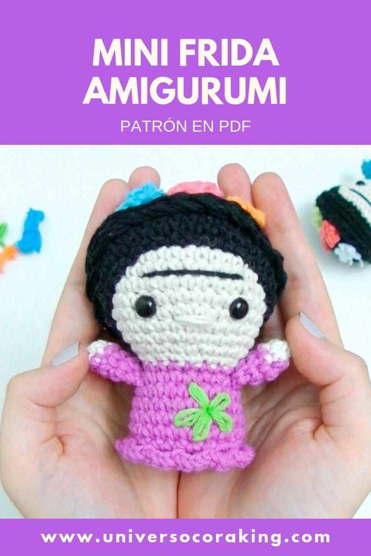 Mini Frida Kahlo - Patrón en PDF - Universo Cora King