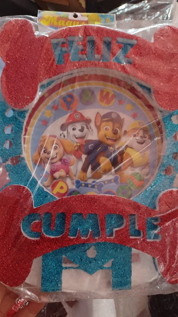 Producto - Adorno para torta telgopor PAW PATROL