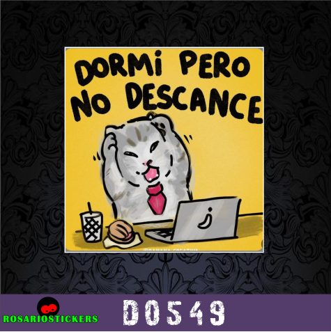 Producto - D0549 - Gatito Dormi pero no Descance
