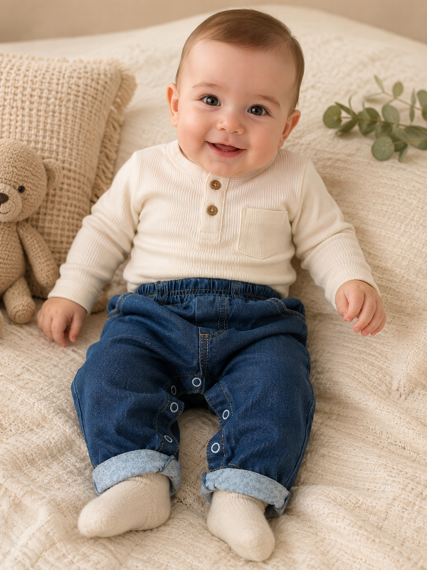 Producto - Jean Bebé Clásico con Broches