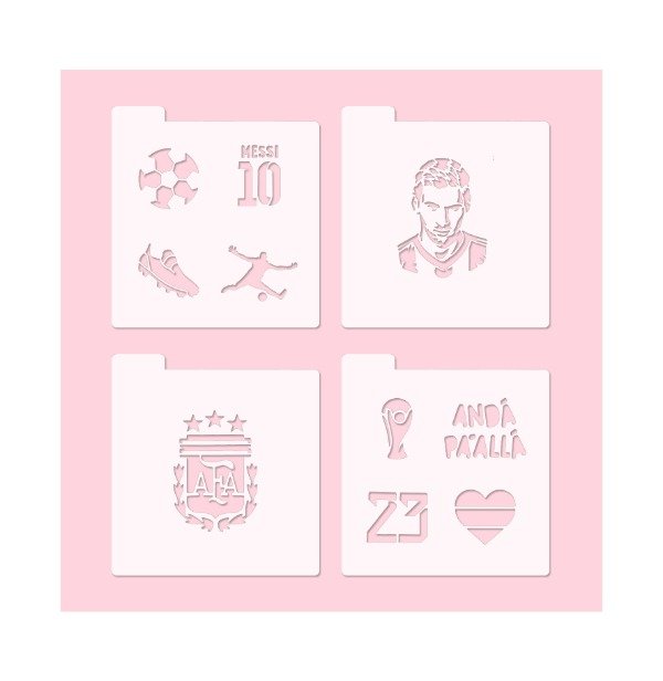 Producto - Set Stencil x4 Futbol 1 -ei