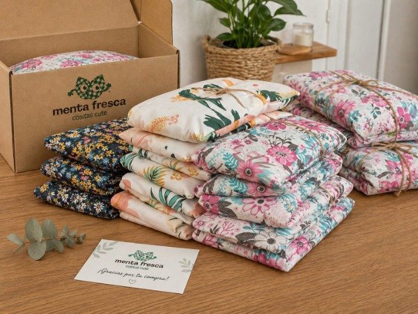 Producto - Almohadillas Terapéuticas de lavanda y semillas de lino