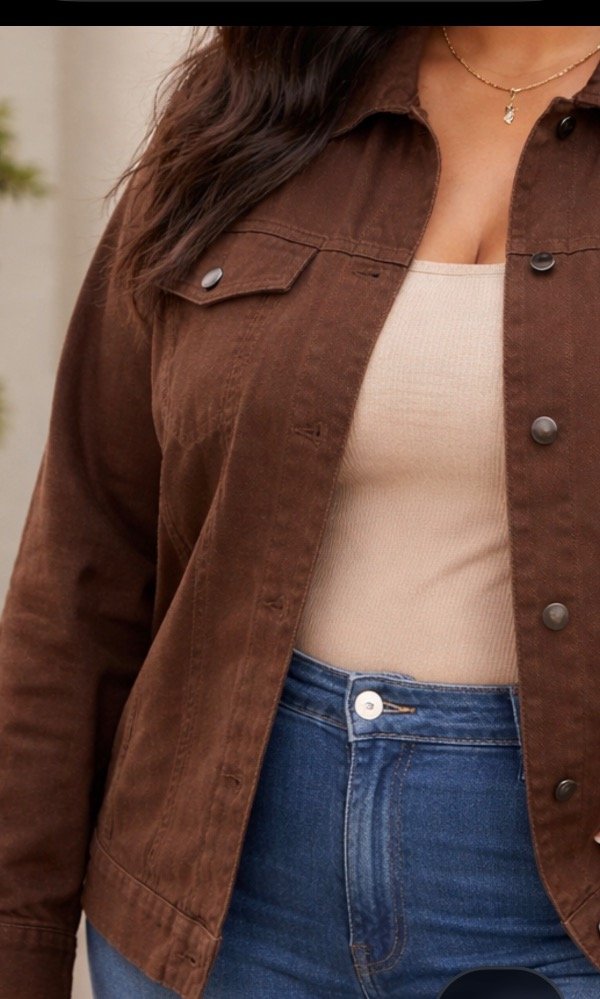 Producto - Campera Chocolate gabardina elastizada