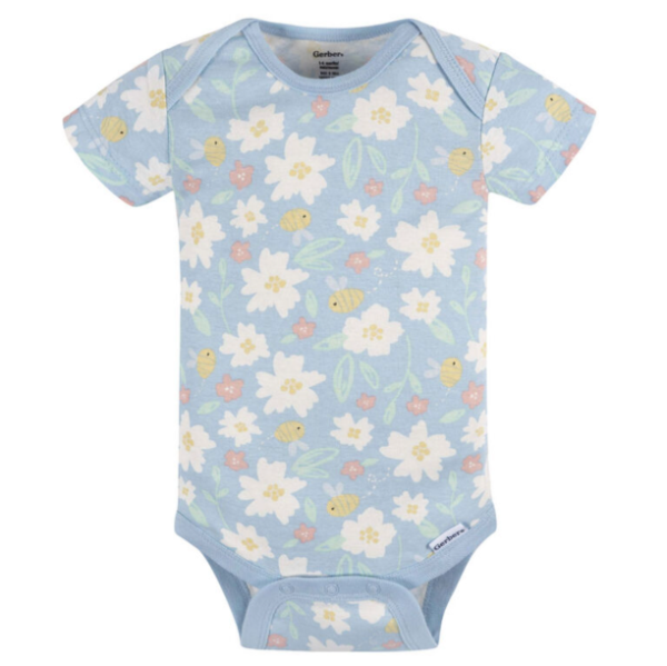 Producto - Body para Niñas marca Gerber Celeste Flowers