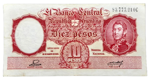 Producto - 10 Pesos Moneda Nacional (Palarea - Revestido) Bott.1946 VF