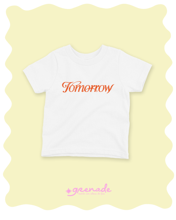 Baby tee "tomorrow" simple