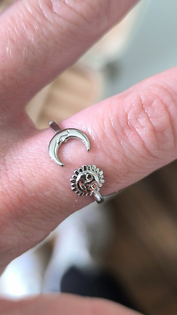 Producto - Anillo Regulable Sol y Luna