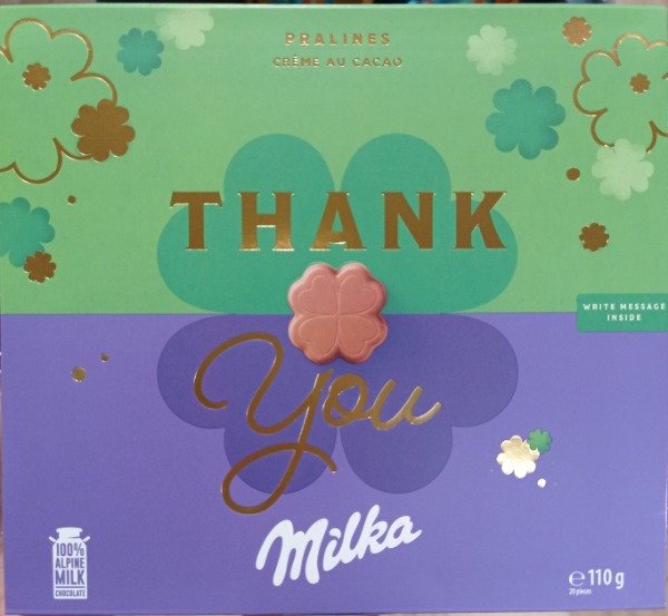 Producto - Milka Pralines Creme Cacao con Mensaje