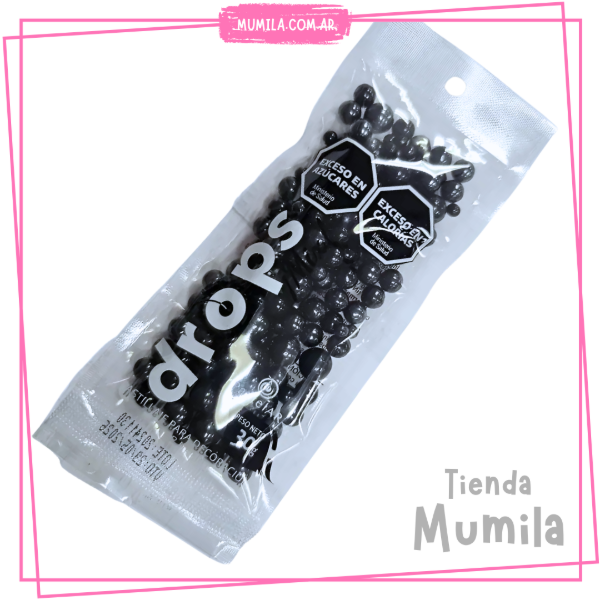 Producto - Sprinkles Pastelar perlas negro x30gr Drops