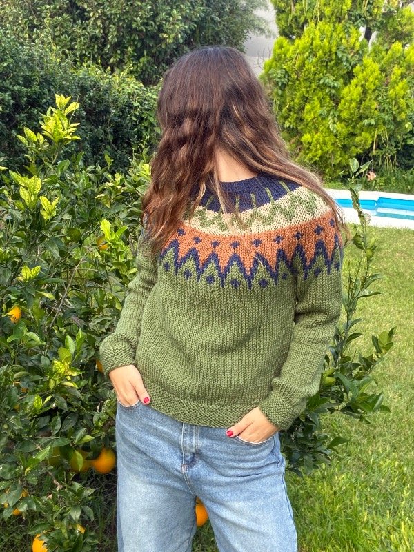 Producto - Sweater Merino base verde