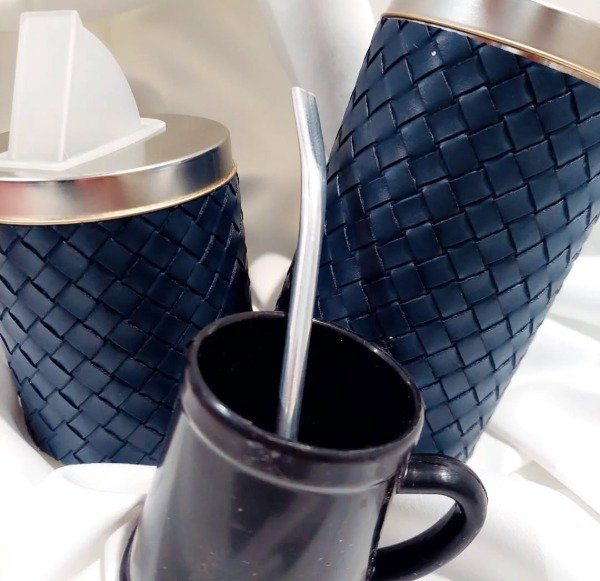 Producto - Set de mate completo Azul trenzado