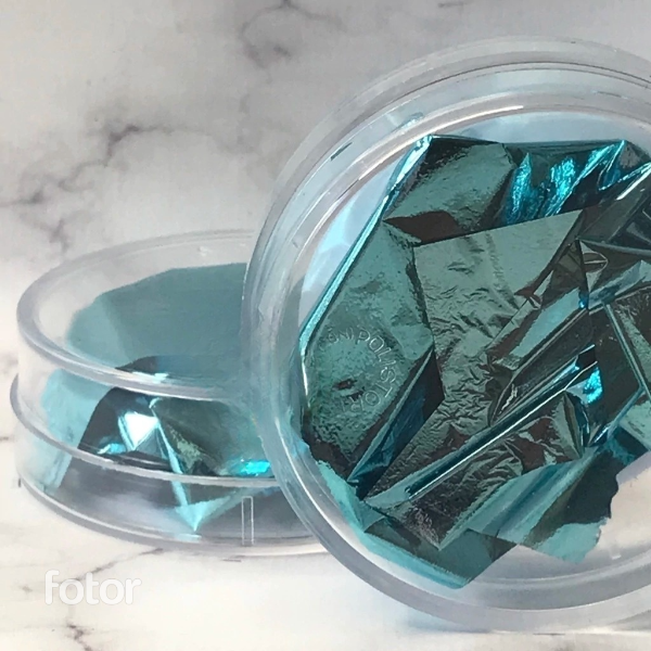 Producto - Frasco con 2 Laminas celestes comestible