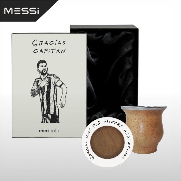 Producto - BOX MATE CON BOMBILLA Y CAJA DE PRESENTACIÓN EXCLUSIVO MESSI A PUÑO Y LETRA - 2