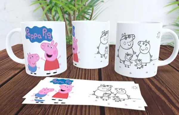 Producto - Taza - para pintar - peppa pig 1