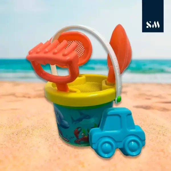 Producto - Set Juego De Playa Balde Pala Rastrillo Colador Duravit