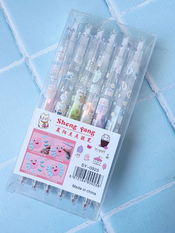 Producto - Lapiceras gel x 6