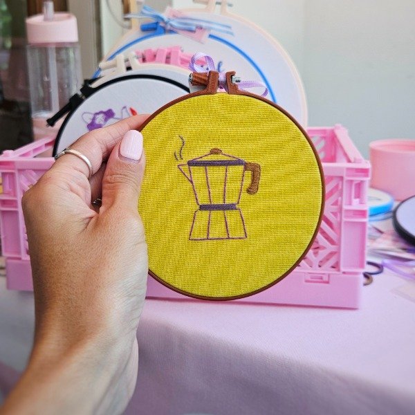 Producto - Bordado Cafetera Moka