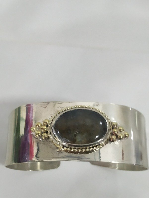 Producto - Pulsera piedra y alpaca