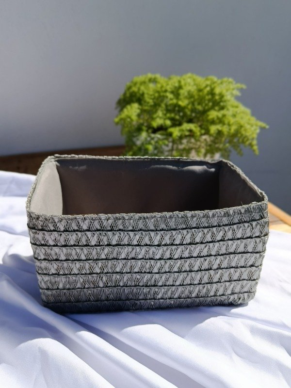 Producto - Set x 2 Cesta Tejida Mediana