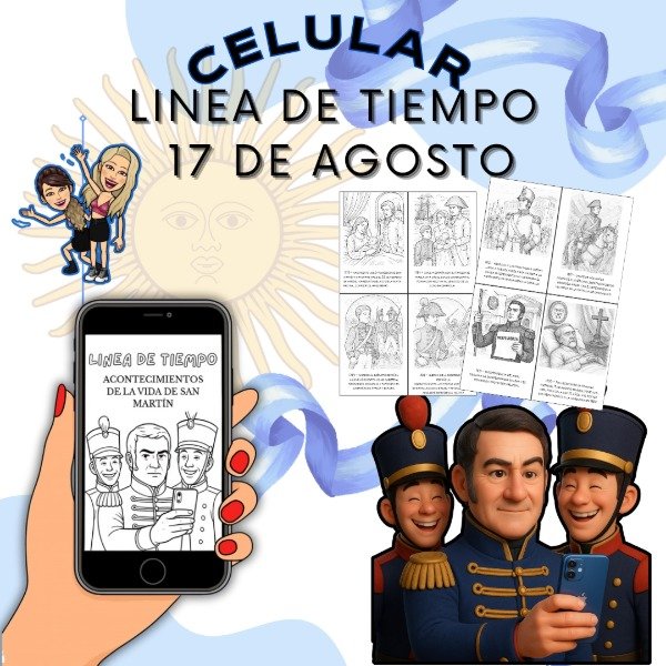 Producto - CELULAR. LÍNEA DE TIEMPO DE SAN MARTÍN